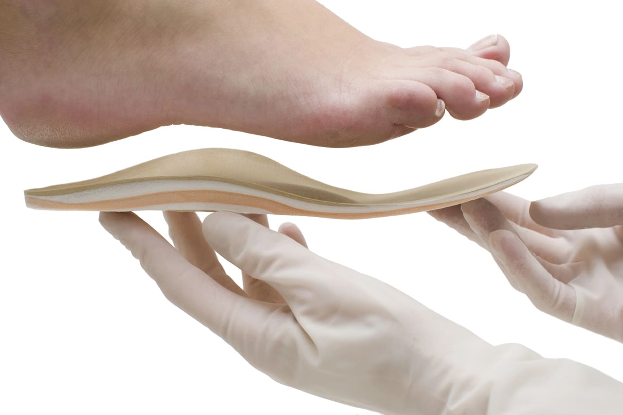 Podiatric assessment and fitting of custom orthotics